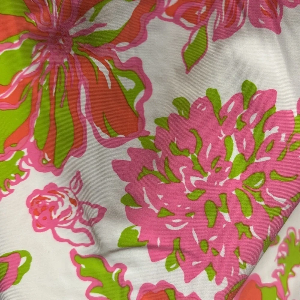 Lilly‎ Pulitzer Tankini Swim Top Women Size Medium adjustable straps
